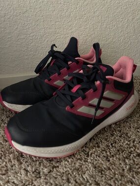 adidas Women's Black and Pink Athletic Running Shoes